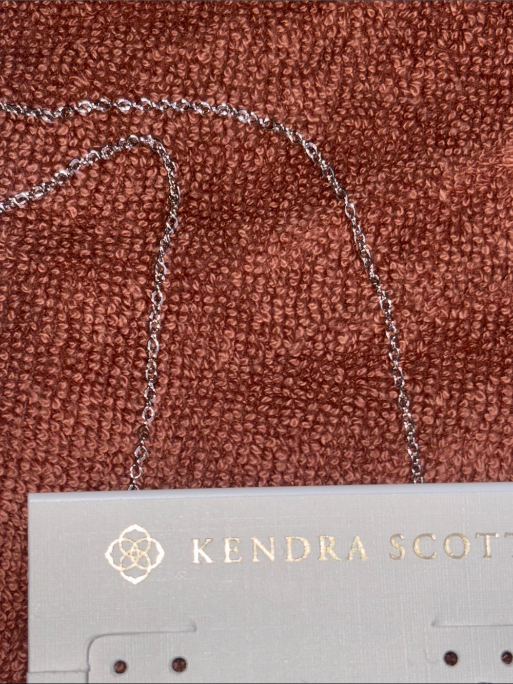 Kendra Scott Silver Necklace with Green Clover Charm - Picture 6 of 6
